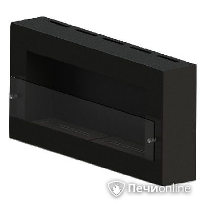 Биокамин ЭкоЛайф Window Fat II Glass black burgundy в Калуге